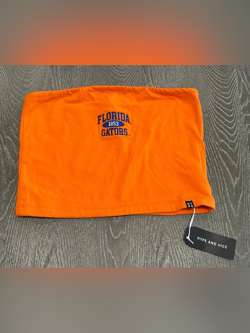 Hype & Vice NWT New UF University Florida Gators Orange Tube Top medium